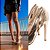 Scarpin Metalizado Ouro Feminino 80002A - Imagem 6