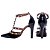 Scarpin Preto e Marrom Tachas Feminino 65054G - Imagem 3