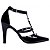 Scarpin Preto Vernizado Tachas Feminino 65054A - Imagem 2