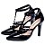 Scarpin Preto Vernizado Tachas Feminino 65054A - Imagem 5