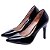 Scarpin Preto Classic Vernizado Feminino 162500A - Imagem 5