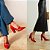 Scarpin Vermelho Verniz Salto Grosso 6513F - Imagem 7