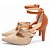 Scarpin Bege com Tiras Metalizadas 66082D - Imagem 5