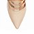 Scarpin Bege com Tiras Metalizadas 66082D - Imagem 6