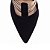 Scarpin Preto com Nobuck Preto Tiras Metalizadas 66082B - Imagem 6