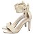 Sandália Feminina Tornozeleira Off White 30017B - Imagem 5