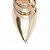 Scarpin Dourado Metalizado Specchio Feminino Clássico 66082K - Imagem 6