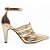 Scarpin Dourado Metalizado Specchio Feminino Clássico 66082K - Imagem 2