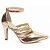 Scarpin Dourado Metalizado Specchio Feminino Clássico 66082K - Imagem 1