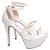 Sandália Feminina Meia Pata Croco Off White 1204B - Imagem 4