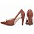 Sapato Scarpin Feminino Laço cor Caramelo 67076D - Imagem 3