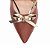 Sapato Scarpin Feminino Laço cor Caramelo 67076D - Imagem 6