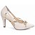 Saparto Scarpin Feminino Laço cor Off White 67076E - Imagem 1