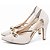 Saparto Scarpin Feminino Laço cor Off White 67076E - Imagem 4