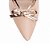 Sapato Scarpin Feminino Laço cor Rose 67076B - Imagem 6