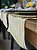 Trilho de Mesa Listrado Branco e Amarelo – 100% Algodão Tricoline | 1,5m x 0,45m - Imagem 2