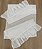 Trilho de Mesa Laise com Babado Branco 1,5m x 45cm - Imagem 1