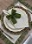 Lugar Americano Bege Babado Verde Musgo - Jogo Americano Elegante para Mesa Posta - Imagem 5