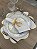 Sousplat Bordado Dupla Face Flor Amarelo 38cm - Imagem 4