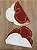 Jogo Americano Dupla Face Bordado Natal Vermelho e Branco Dourado – Nylon 600 - Imagem 7