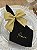 Guardanapo Preto Bordado Dourado com Palavras – Linho Misto 43x43 cm - Imagem 4