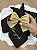 Guardanapo Preto Bordado Dourado com Palavras – Linho Misto 43x43 cm - Imagem 13