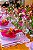 Porta-Guardanapo Floral Bouquet de Flores Laranja e Rosa – Unidade - Imagem 2