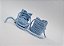 A351 Botinha de croche de menino azul bebe - Imagem 3