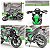 Miniatura Kawasaki Z800 Verde 2014 Automaxx 1:12 - 18 cm - Imagem 4