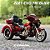 Miniatura Harley Davidson CVO Tri Glide 2021 Vermelho Maisto 1:12 - Imagem 1