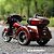 Miniatura Harley Davidson CVO Tri Glide 2021 Vermelho Maisto 1:12 - Imagem 5