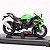 Miniatura Kawasaki Ninja ZX-10R KRT Edition 2021 Welly 1:18 C/Base - Imagem 9