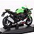 Miniatura Kawasaki Ninja ZX-10R KRT Edition 2021 Welly 1:18 C/Base - Imagem 8