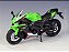 Miniatura Kawasaki Ninja ZX-10R KRT Edition 2021 Welly 1:18 C/Base - Imagem 8