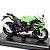 Miniatura Kawasaki Ninja ZX-10R KRT Edition 2021 Welly 1:18 C/Base - Imagem 9