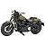 Miniatura Harley Davidson Fat Bob 112 2022 Verde Militar Maisto Edição Especial 1:18 (c/base) - Series 42 - Imagem 1