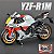 Miniatura Yamaha YZF-R1 2022 Edição 60 anos Makeda 1:12 - Imagem 1