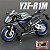 Miniatura Yamaha YZF-R1M 2022 Makeda 1:12 - Imagem 1