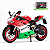 Miniatura Ducati 1199 Panigale Verde Acende Faróis 1:12 - Imagem 1