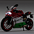 Miniatura Ducati 1199 Panigale Verde Acende Faróis 1:12 - Imagem 2