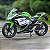 Miniatura Kawasaki Ninja 300 2014 Edição 30 Anos Automaxx 1:12 - Imagem 1