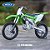 Miniatura Kawasaki KX 250 2017 Welly 1:10 - Imagem 1