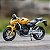 Miniatura Honda Hornet 2008 Welly 1:18 C/Base - Imagem 1