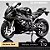 Miniatura BMW S 1000 RR 2023 Preto 1:12 Efeito de Luz e Som - 17 cm - Imagem 1