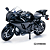 Miniatura Yamaha YZF-R1 2021 Preto Maisto Edição Especial 1:12 - Imagem 5