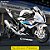 Miniatura BMW S 1000 RR 2023 Branco Escala 1:12 Acende Faróis - 18 cm - Imagem 6