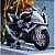 Miniatura BMW S 1000 RR 2023 Branco Escala 1:12 Acende Faróis - 18 cm - Imagem 3
