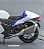 Miniatura Gigante Suzuki Hayabusa 2023 Branco 1:9 - Acende Faróis (25 cm)- Não tem Aceleração - Imagem 3