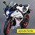 Miniatura Gigante Suzuki GSX-R 1000 R Branco Escala 1:9 - Acende Faróis (23 cm) - Imagem 2