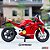 Miniatura Ducati Panigale V4 S Vermelho Escala 1:10 - Acende Faróis (20 cm) - Imagem 3
